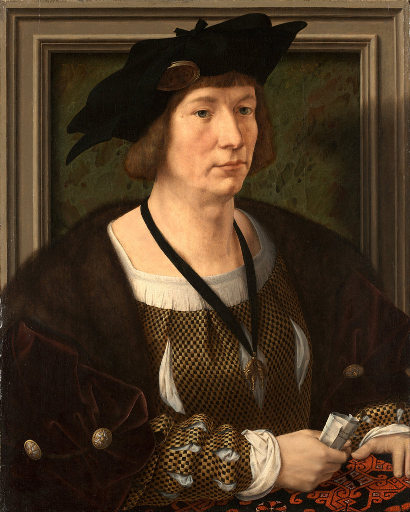 Detail of Portrait of Henry III of Nassau-Breda by Jan Gossaert