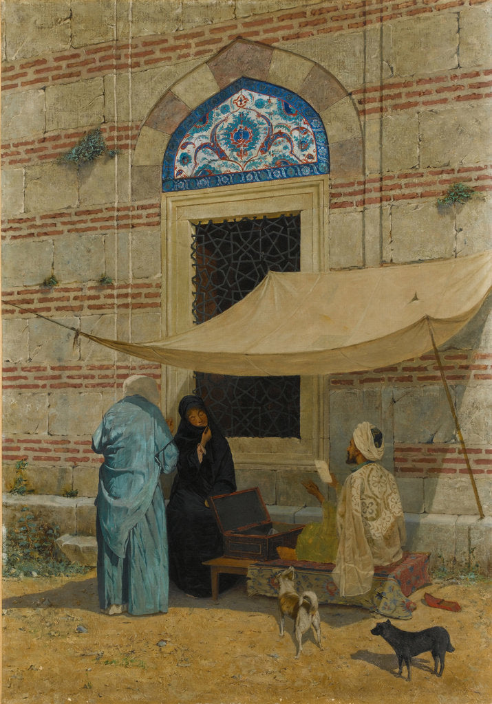 Detail of Public Scribe by Osman Hamdi Bey