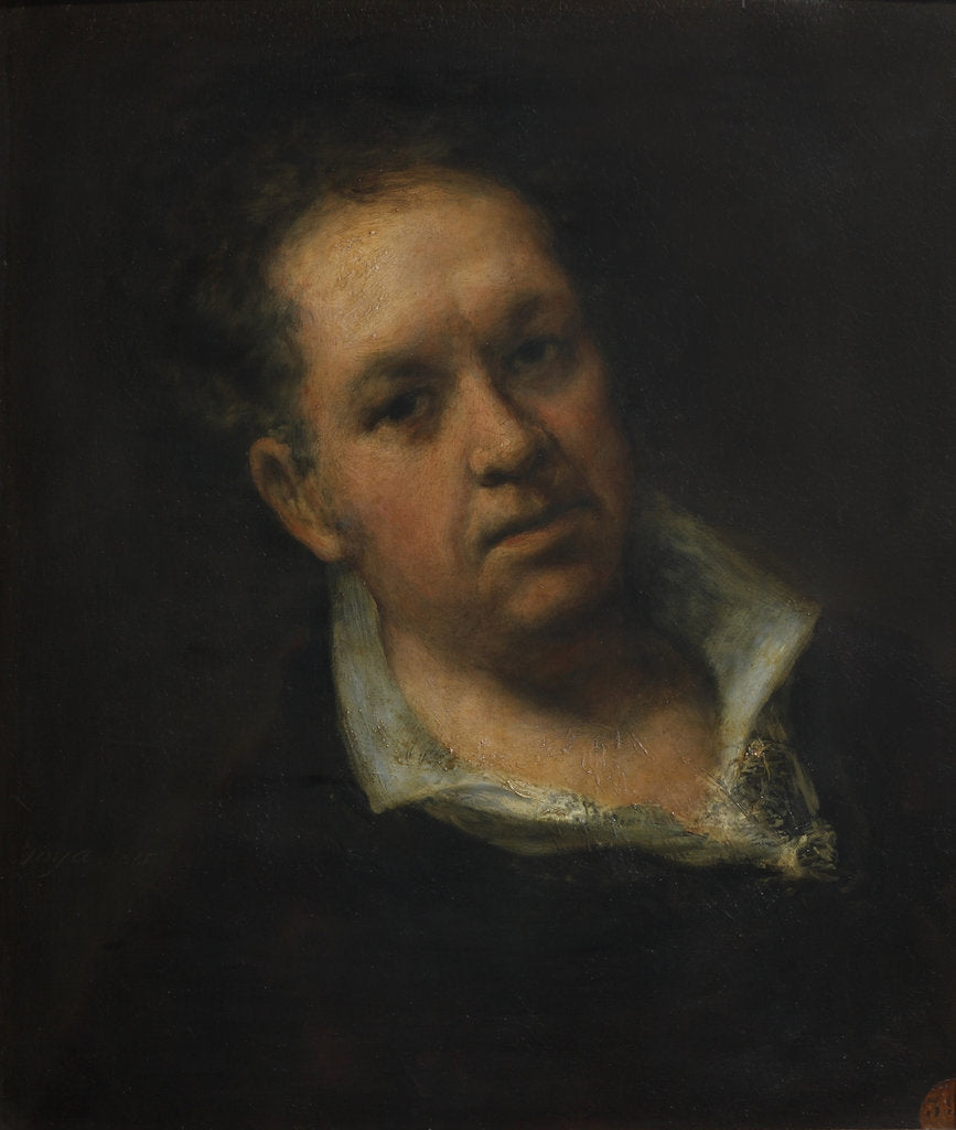 Detail of Self-Portrait by Francisco de Goya