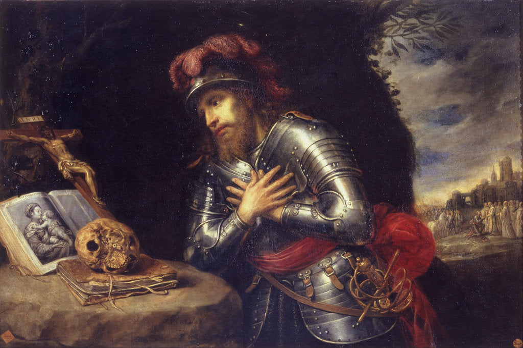 Detail of Saint William of Gellone by Antonio de Pereda y Salgado