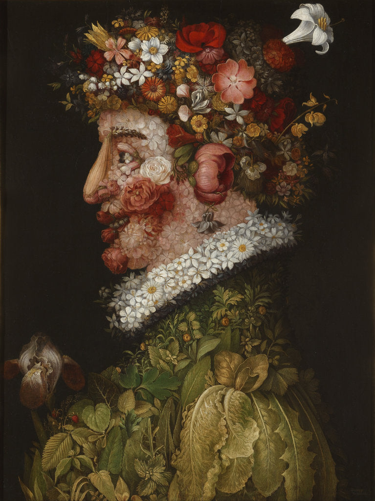 Detail of Spring (La Primavera) by Giuseppe Arcimboldo