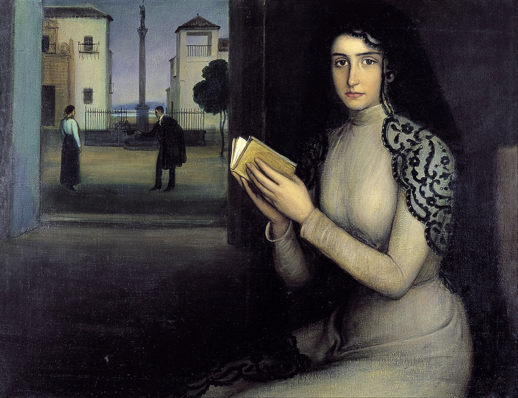 Detail of Nieves by Julio Romero de Torres
