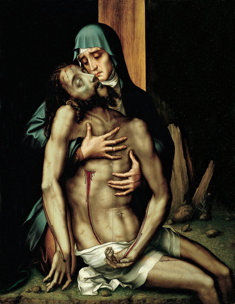 Detail of Pietà by Luis de Morales