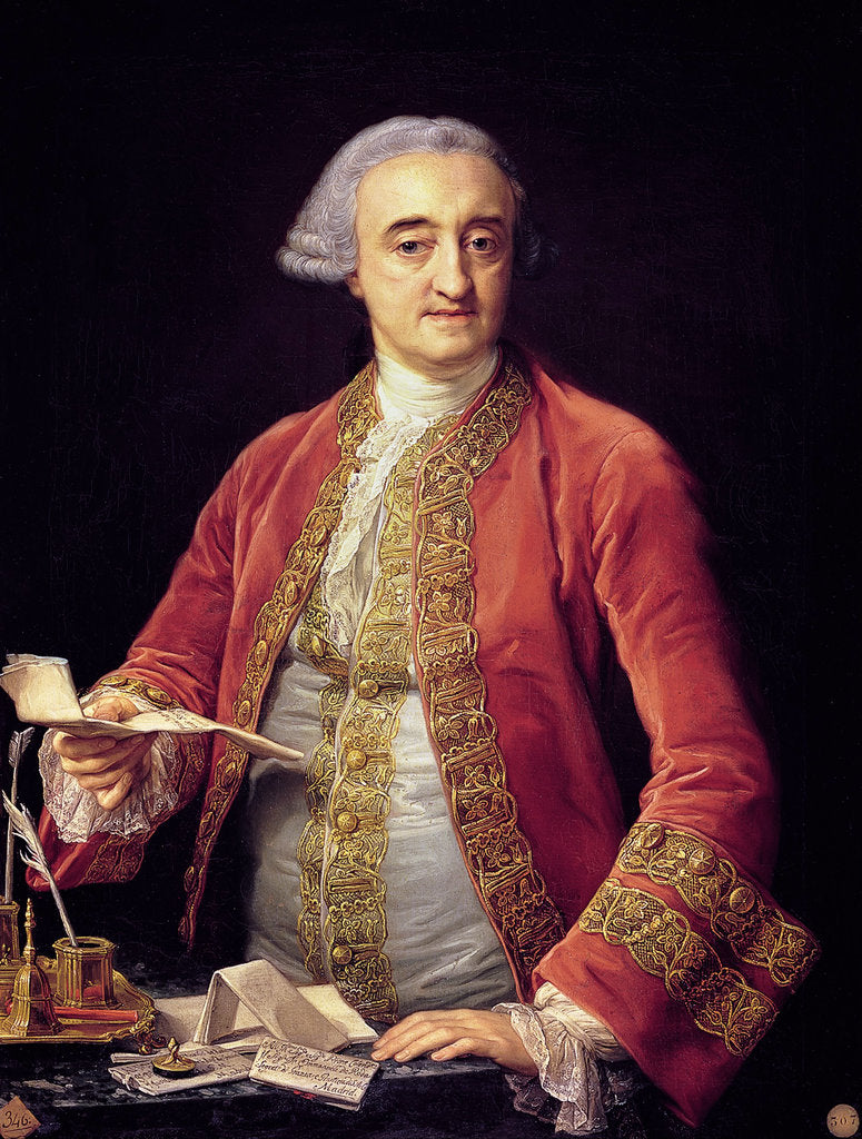 Detail of Portrait of Manuel de Roda by Pompeo Girolamo Batoni