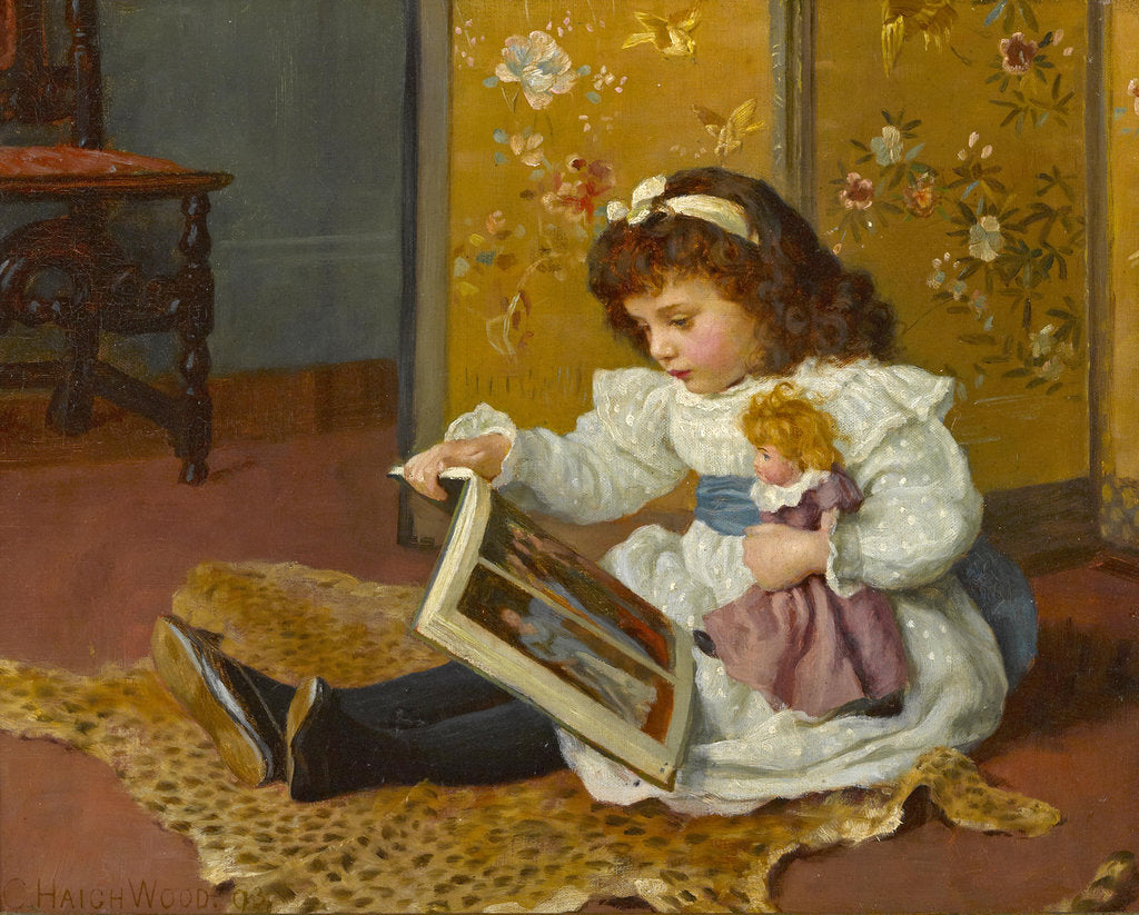 Detail of Story Time by Charles Haigh-Wood