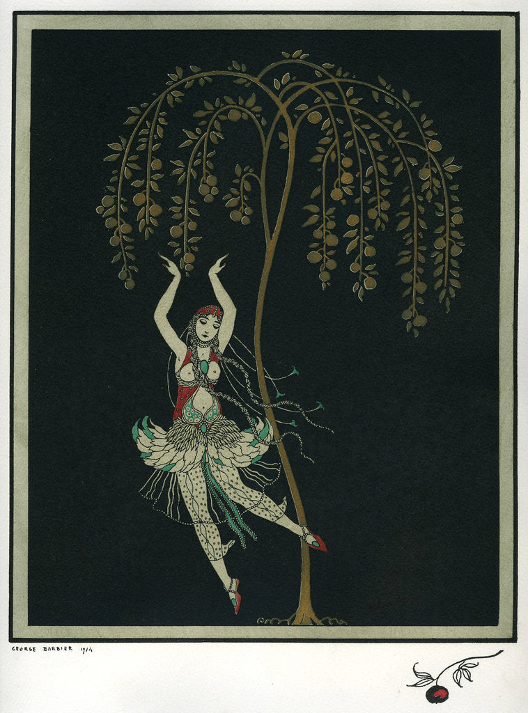 Detail of Tamara Karsavina in the ballet The Firebird by I. Stravinsky by George Barbier