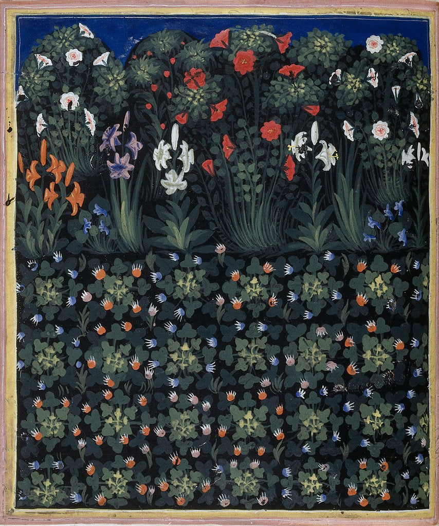 Detail of Garden (From Regia Carmina by Convenevole da Prato) by Pacino di Buonaguida