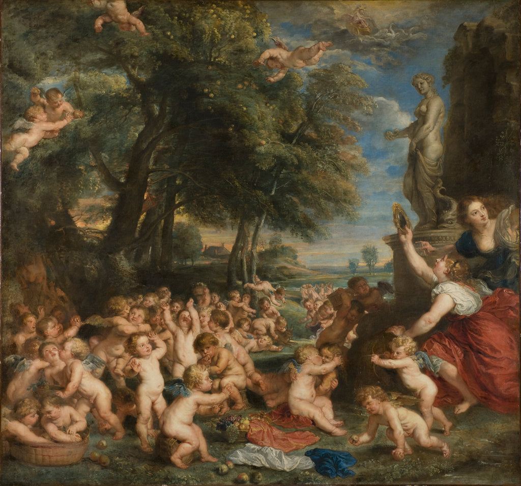 Detail of The Feast of Venus (The festival of Venus Verticordia) by Pieter Paul Rubens