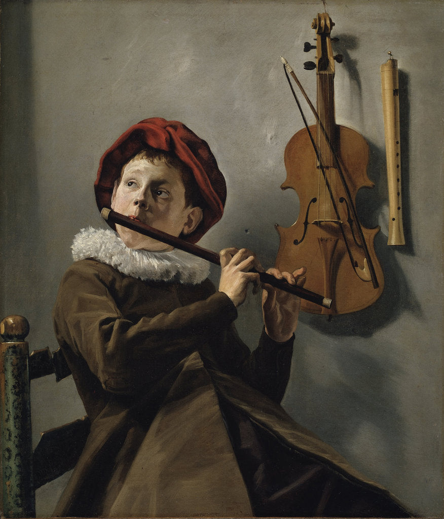 Detail of Boy playing the Flute by Judith Leyster