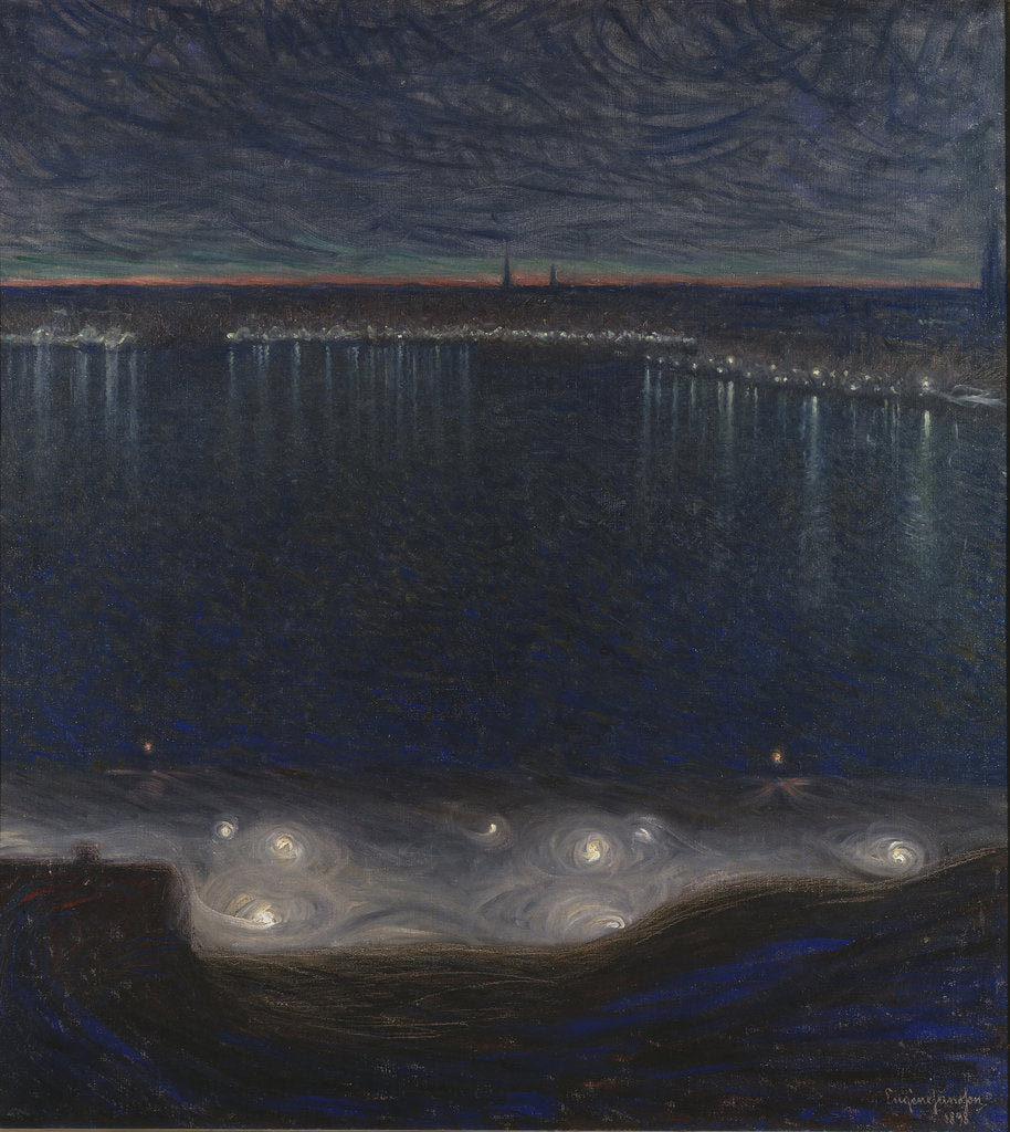 Detail of Riddarfjärden, Stockholm by Eugène Jansson