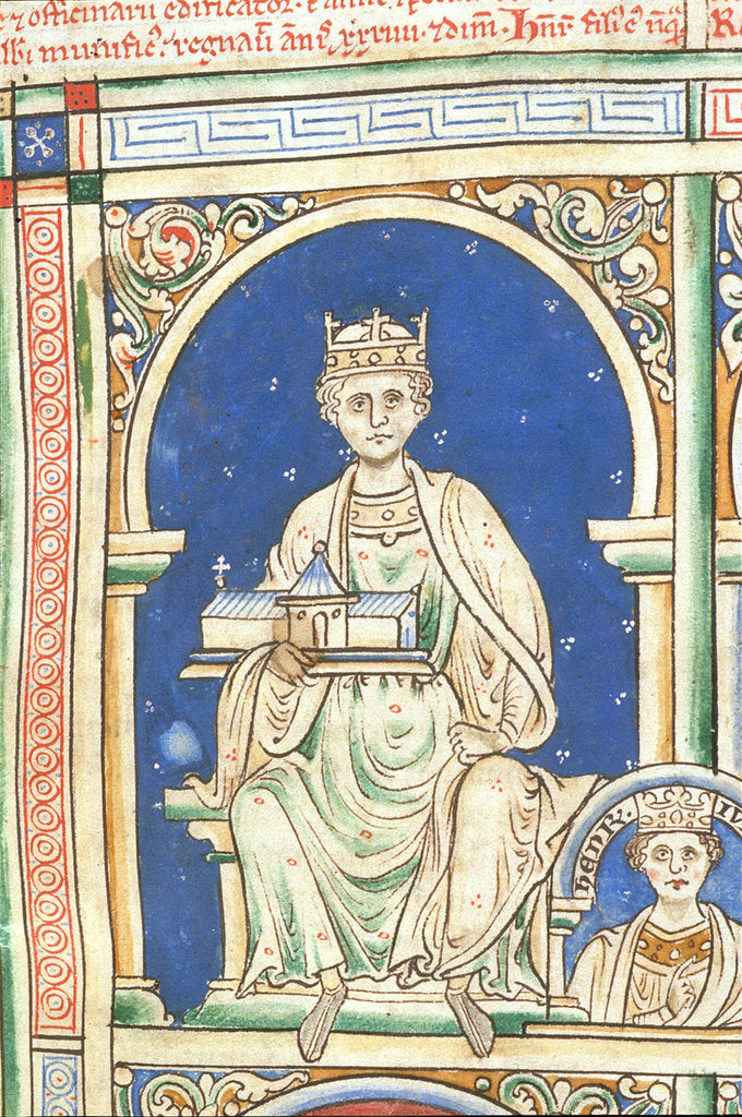 Detail of Henry II of England by Matthew Paris