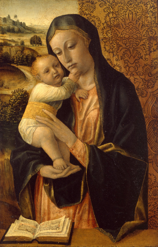 Detail of Virgin and Child by Vincenzo Foppa
