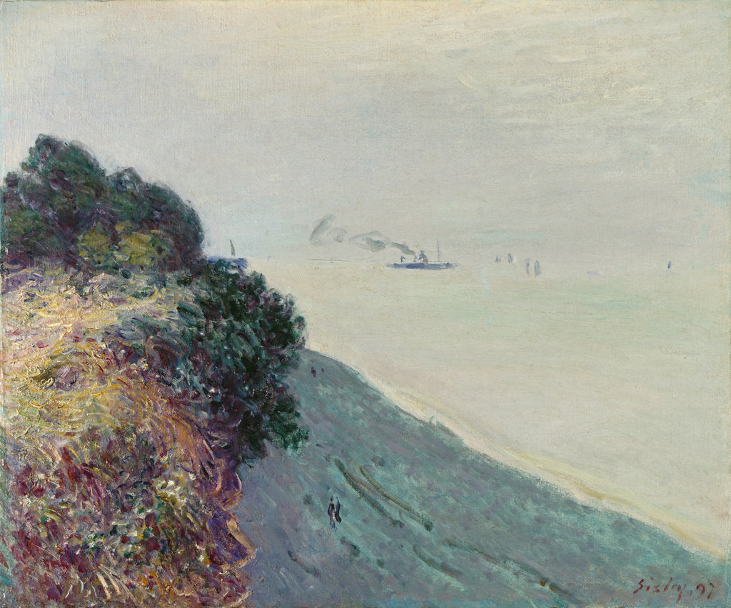 Detail of The Welsh coast by Alfred Sisley