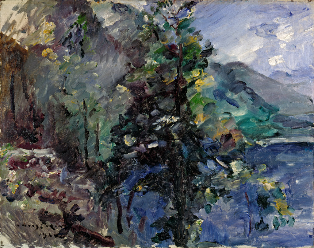 Detail of Jochberg at the lake of Walchensee by Lovis Corinth