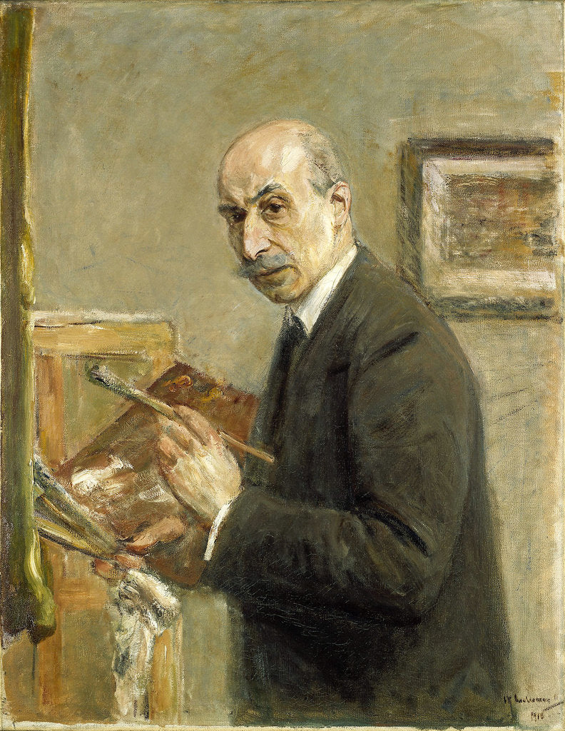 Detail of Self-Portrait by Max Liebermann