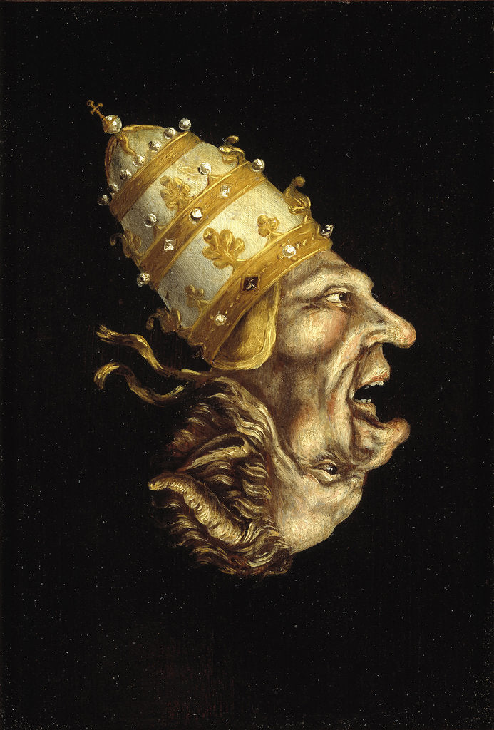 Detail of Pope-Devil by Anonymous