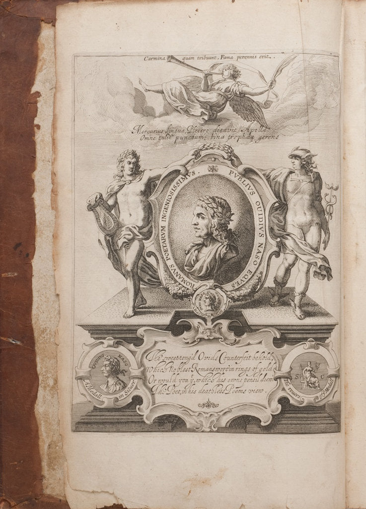 Detail of Frontispiece with Portrait of Ovid, Metamorphoses, Oxford, 1632 by Anonymous