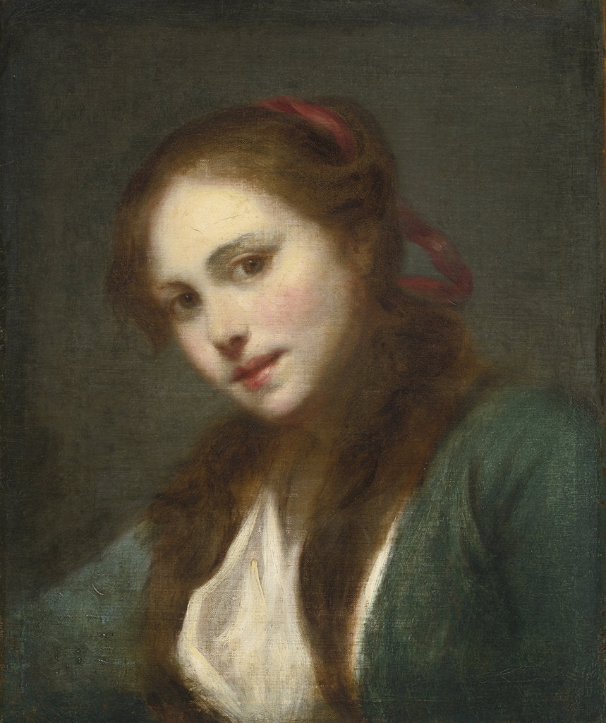 Detail of La Polonaise (A Polish Beauty) by Jean-Baptiste Greuze