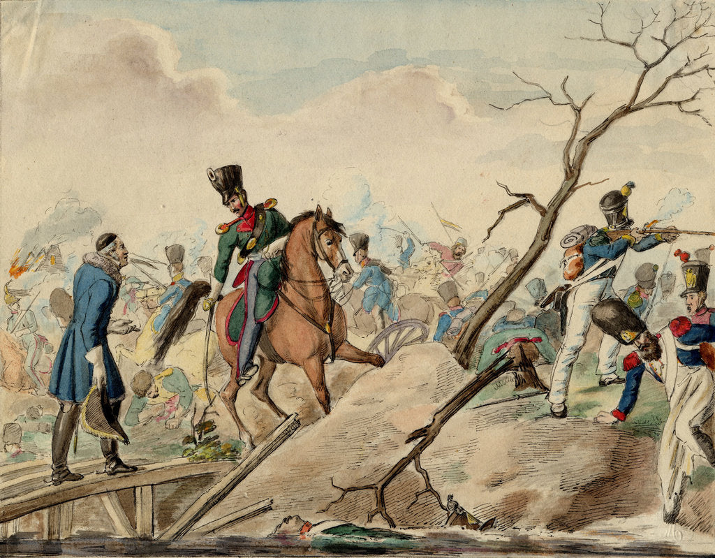Detail of An Episode from the Battle of Leipzig by Anonymous