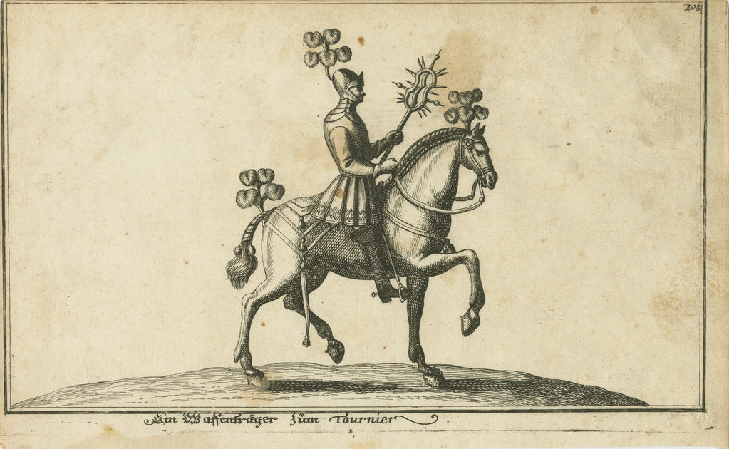 Detail of Armor Bearer to Tournament by German master