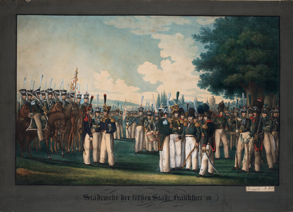 Detail of Civic Guards of Free City of Frankfurt by Anonymous