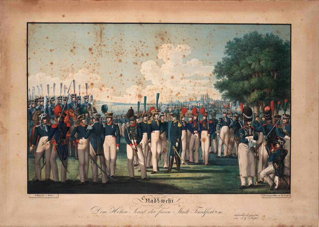 Detail of Civic Guards of Free City of Frankfurt by Anonymous