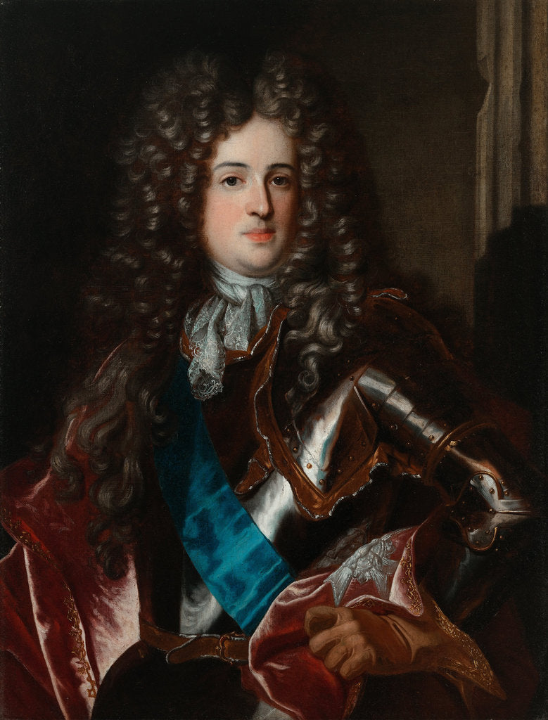 Detail of Portrait of Aleksander Benedykt Stanisław Sobieski by Circle of Hyacinthe François Honoré Rigaud