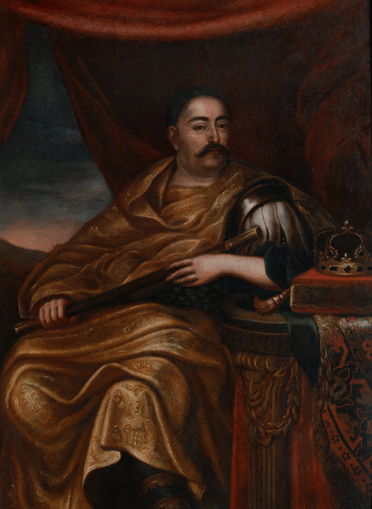 Detail of Portrait of John III Sobieski, King of Poland and Grand Duke of Lithuania by Jan Tricius
