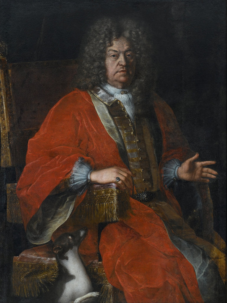 Detail of Portrait of Jan Dobrogost Krasinski by Michelangelo Palloni