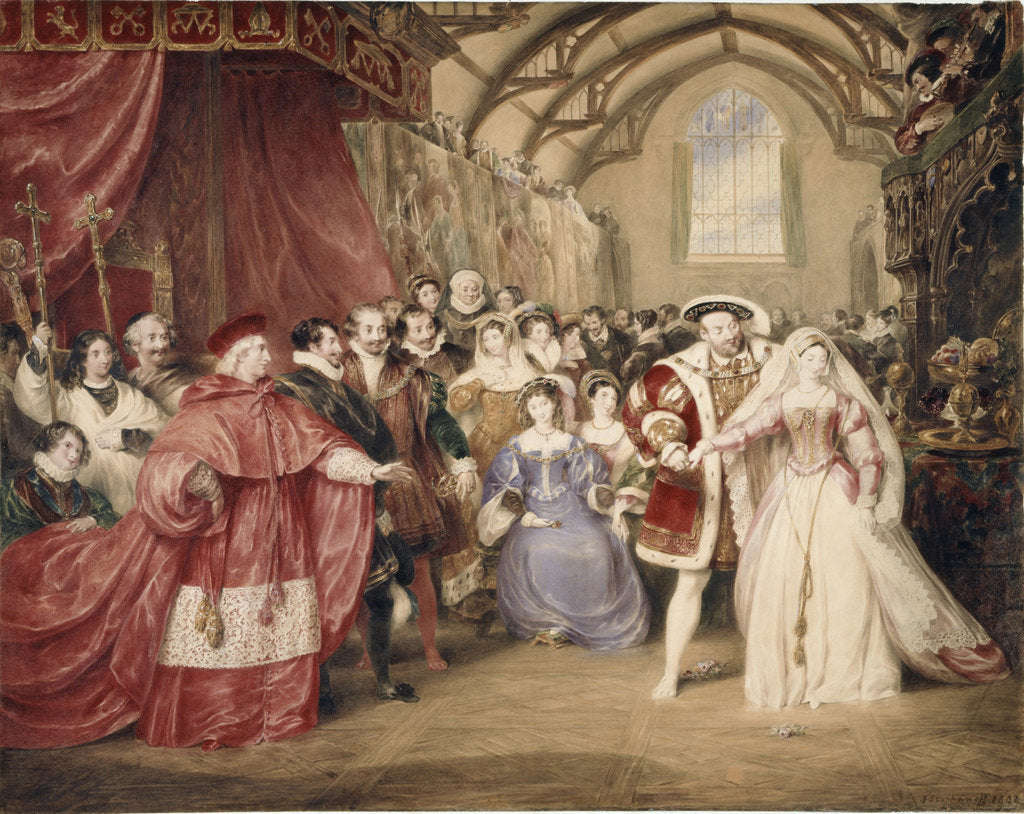 Detail of The Banquet of Henry VIII in York Place by James Stephanoff