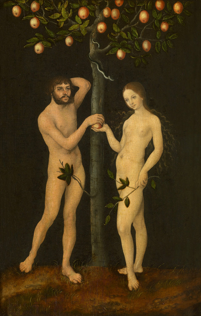 Detail of Adam and Eve by Lucas Cranach the Elder