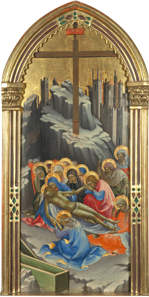 Detail of The Lamentation over Christ by Lorenzo Monaco