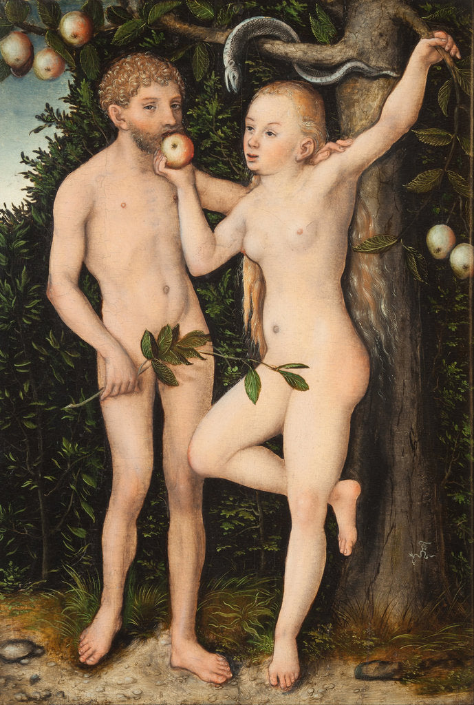 Detail of Adam and Eve by Lucas Cranach the Elder