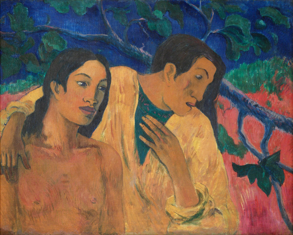 Detail of Flight (Tahitian Idyll) by Paul Eugéne Henri Gauguin