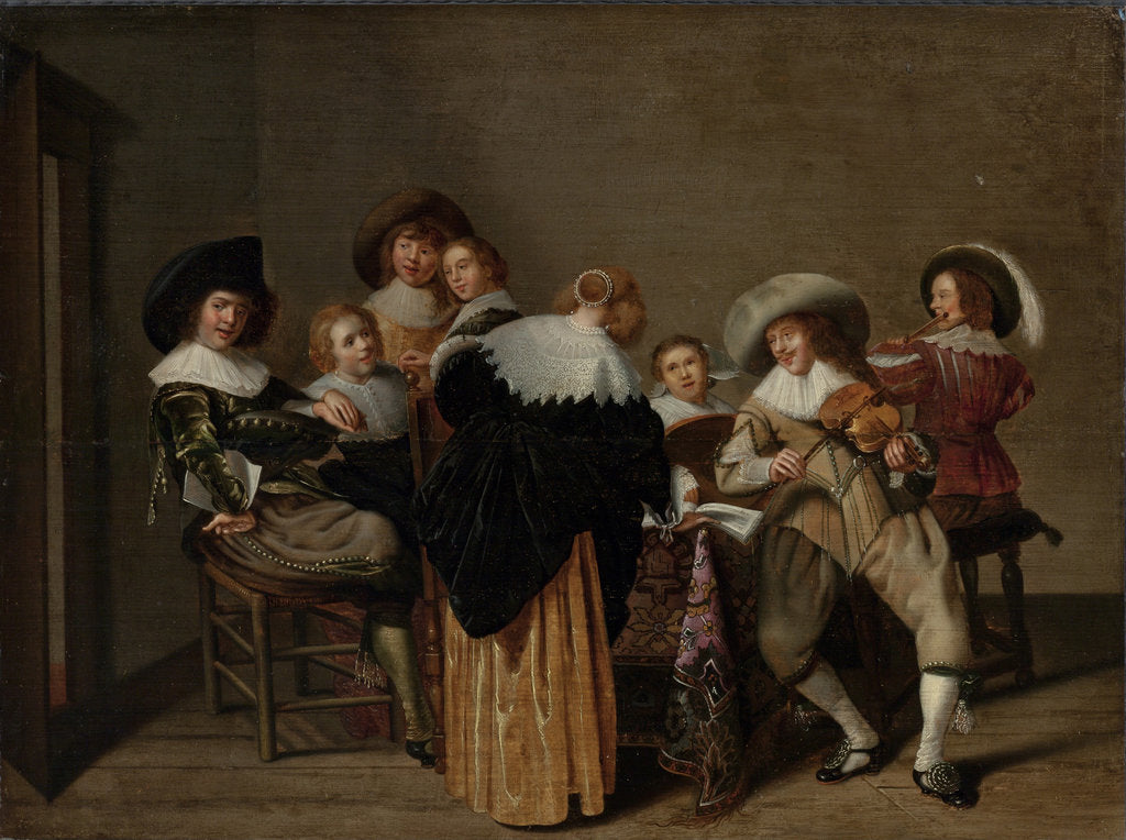 Detail of A Musical Party by Dirck Hals