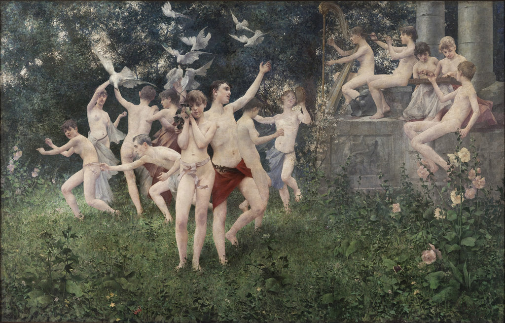 Detail of Festival of Spring (Allegoric Scene) by Karel Vitezslav Masek