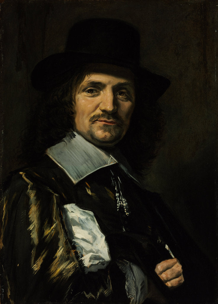 Detail of Portrait of the painter Jan Asselijn by Frans I Hals