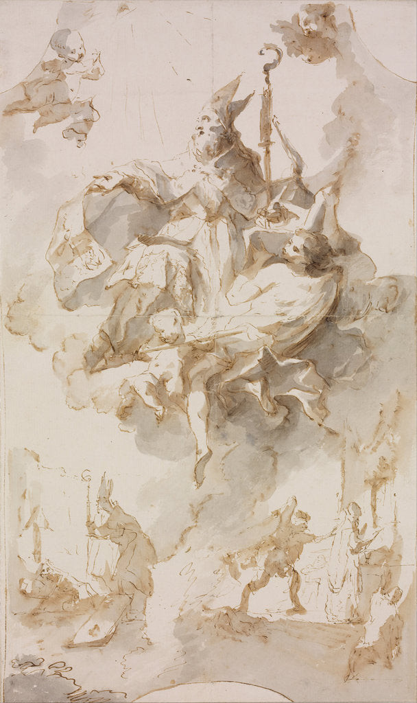 Detail of Apotheosis of Saint Stanislaus by Franz Anton Maulbertsch
