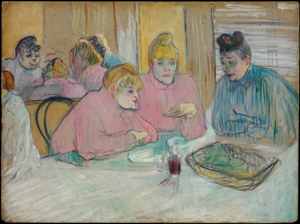 Detail of The Ladies in the Dining Room by Henri de Toulouse-Lautrec