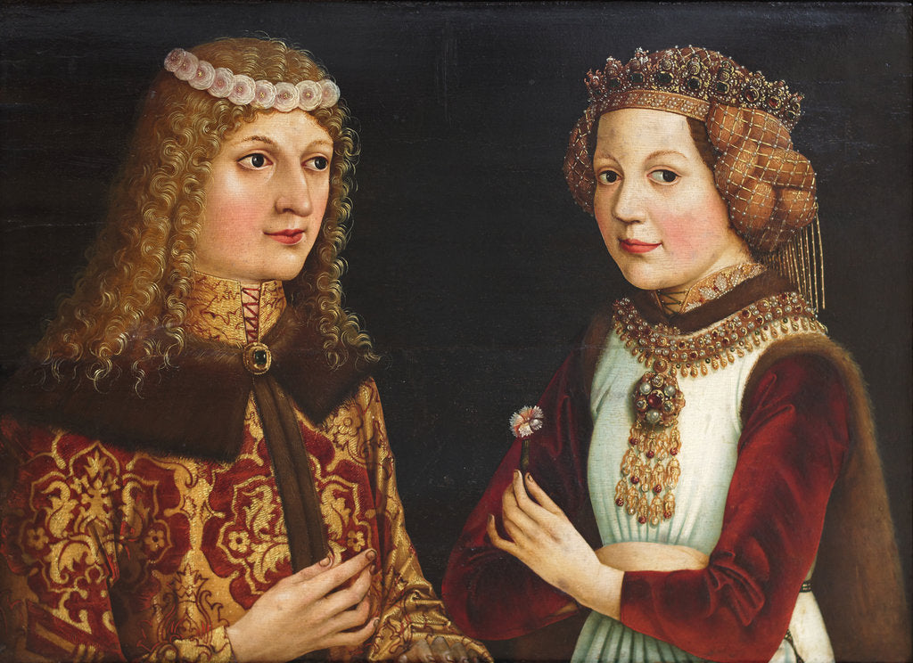 Detail of Wedding portrait of Ladislaus the Posthumous and Magdalena of Valois by Anonymous