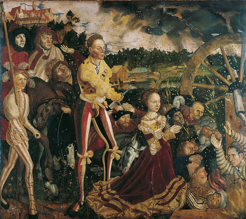 Detail of Altarpiece with the Martyrdom of Saint Catharine, central panel by Lucas Cranach the Elder