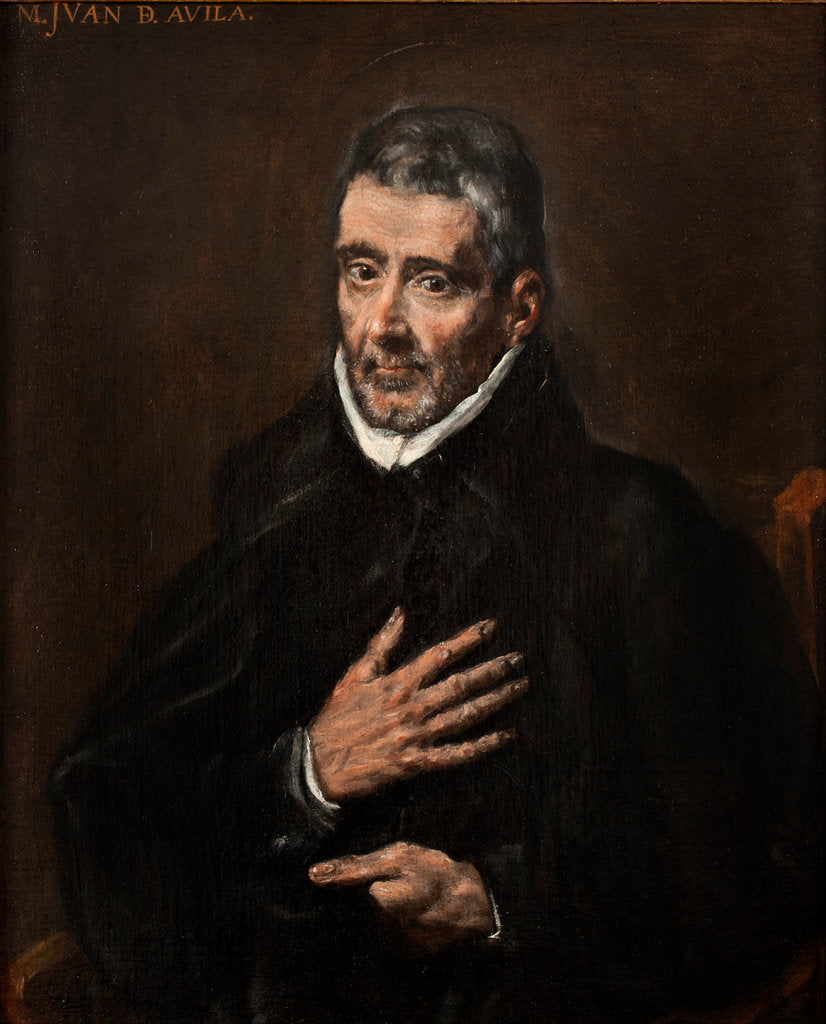 Detail of Portrait of Juan de Ávila by Dominico El Greco
