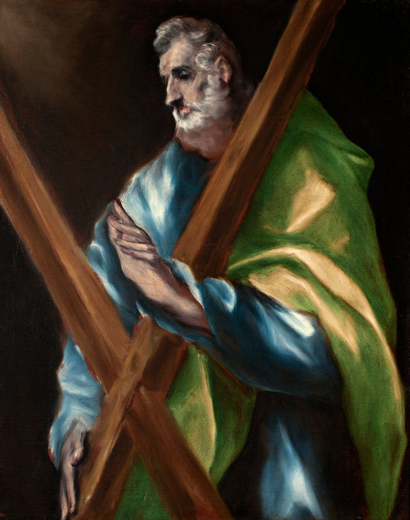 Detail of Saint Andrew by Dominico El Greco