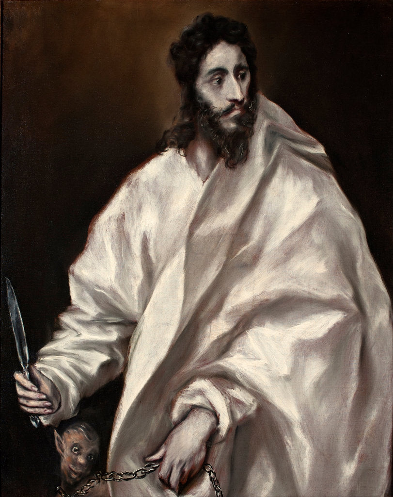 Detail of Saint Bartholomew by Dominico El Greco