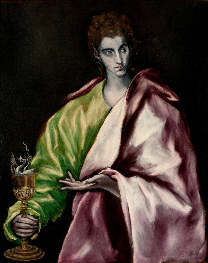Detail of Saint John the Evangelist by Dominico El Greco