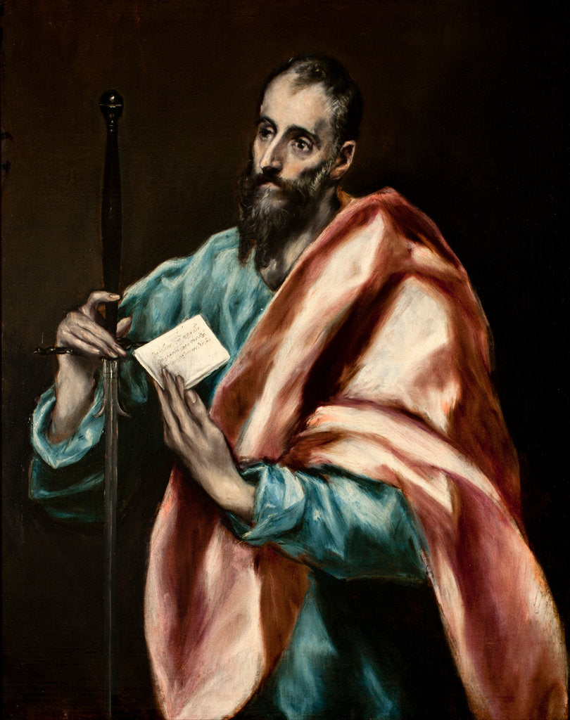 Detail of The Apostle Paul by Dominico El Greco