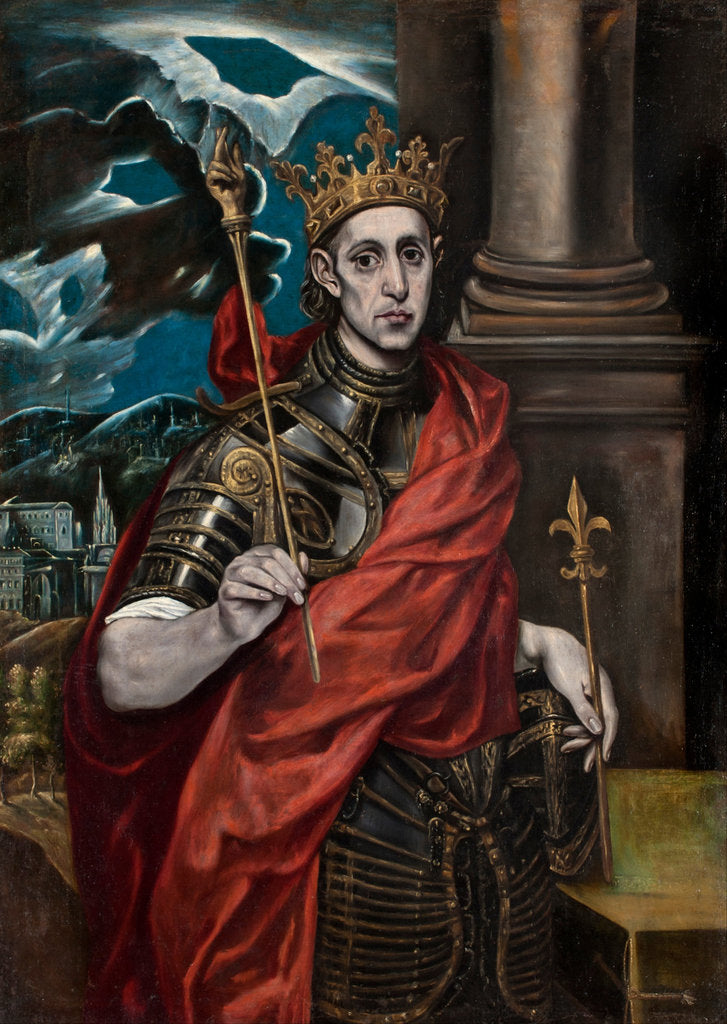 Detail of Saint Louis IX of France by El Greco