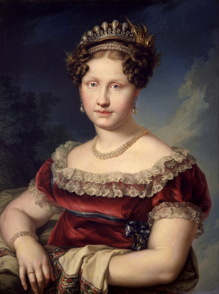 Detail of Princess Luisa Carlotta of Naples and Sicily by Vicente López Portaña
