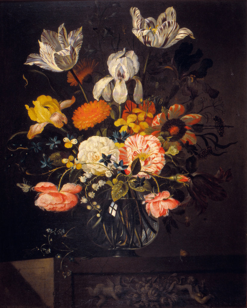 Detail of Still-Life with Flowers by Jacob Marrel