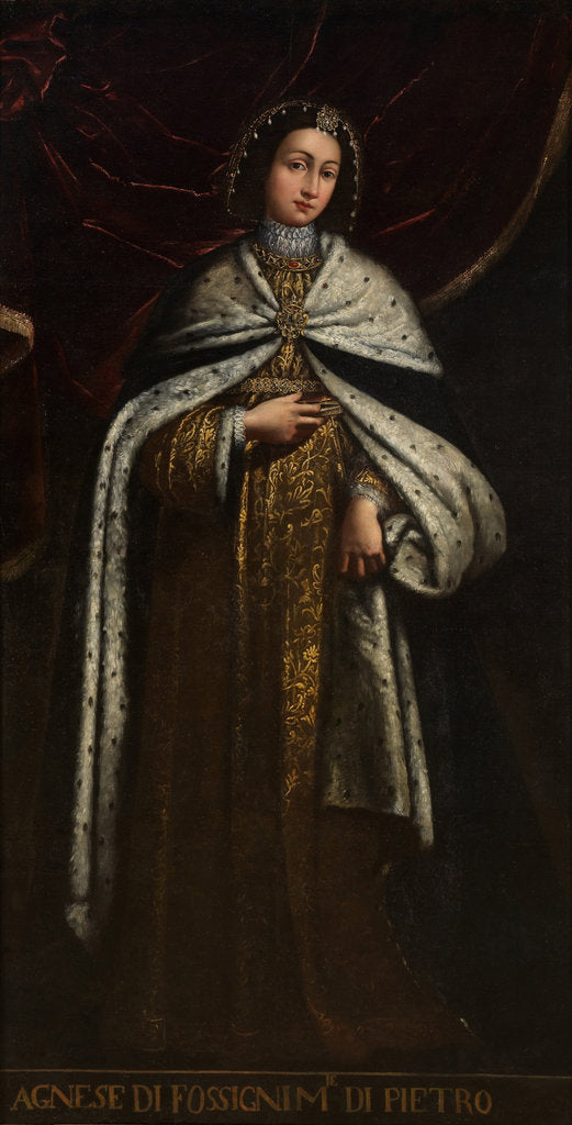 Detail of Agnes of Faucigny, wife of Peter II, Count of Savoy by Anonymous